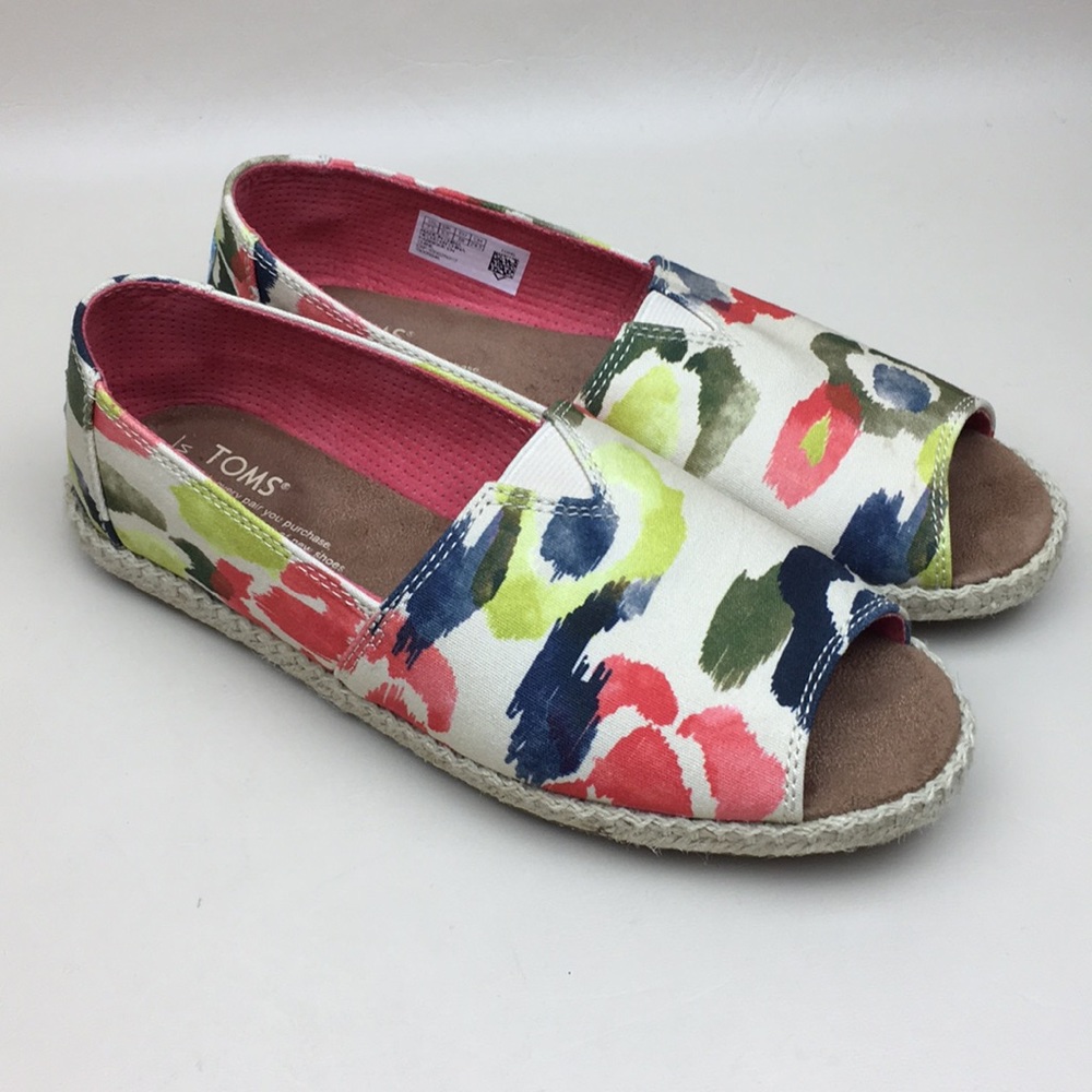 TOMS Alpargata Peep-Toe Shoes - Picture 8 of 8